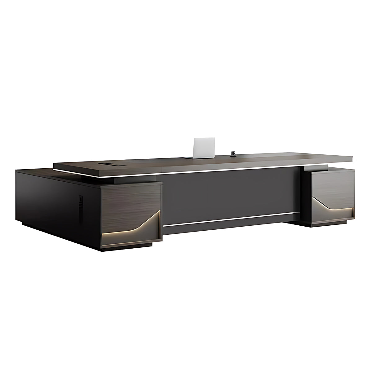 Stylish and Luxurious L-Shaped Executive Desk with Spacious Desktop Design