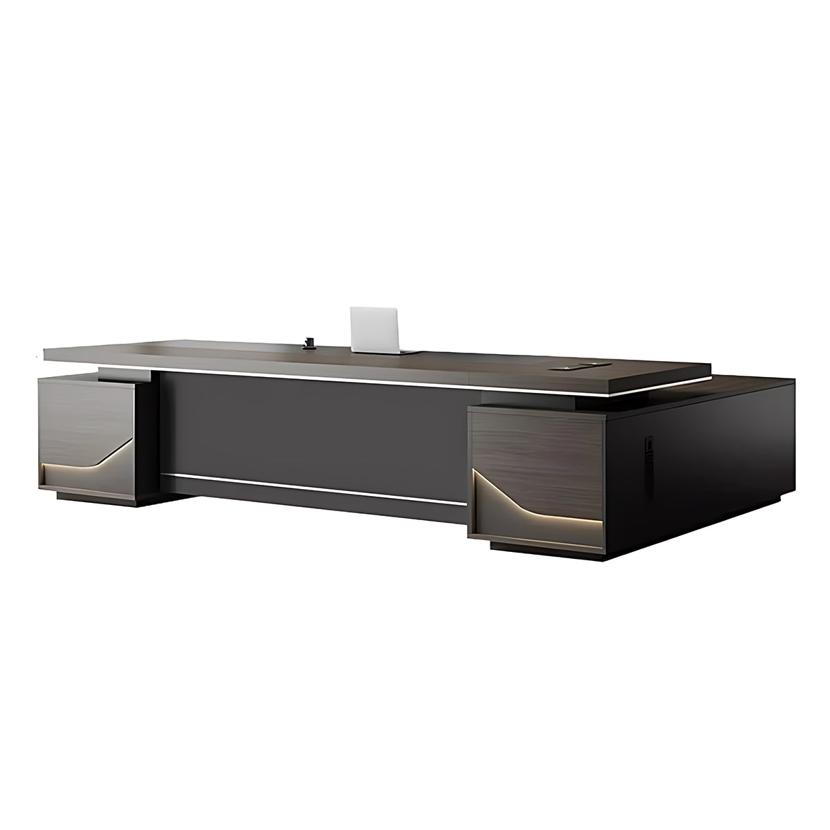 Stylish and Luxurious L-Shaped Executive Desk with Spacious Desktop Design