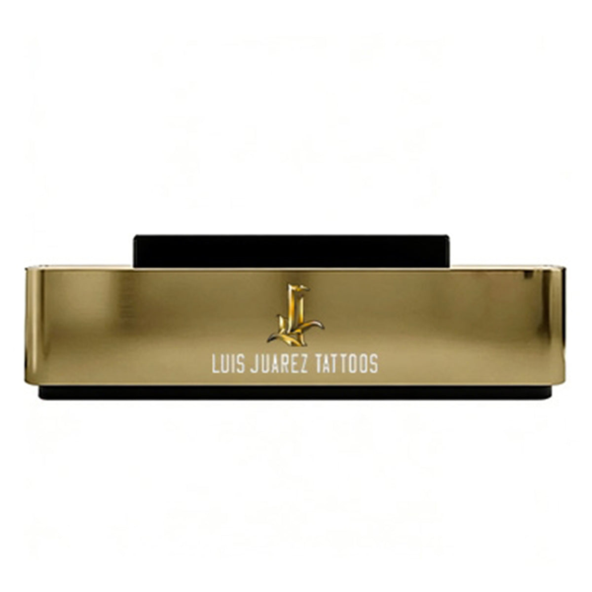 Reception Desk, Black + Gold Stainless Steel + Logo Customization Customizable, Black + Gold Stainless Steel + Logo Customization finish, L72" x W24" x...