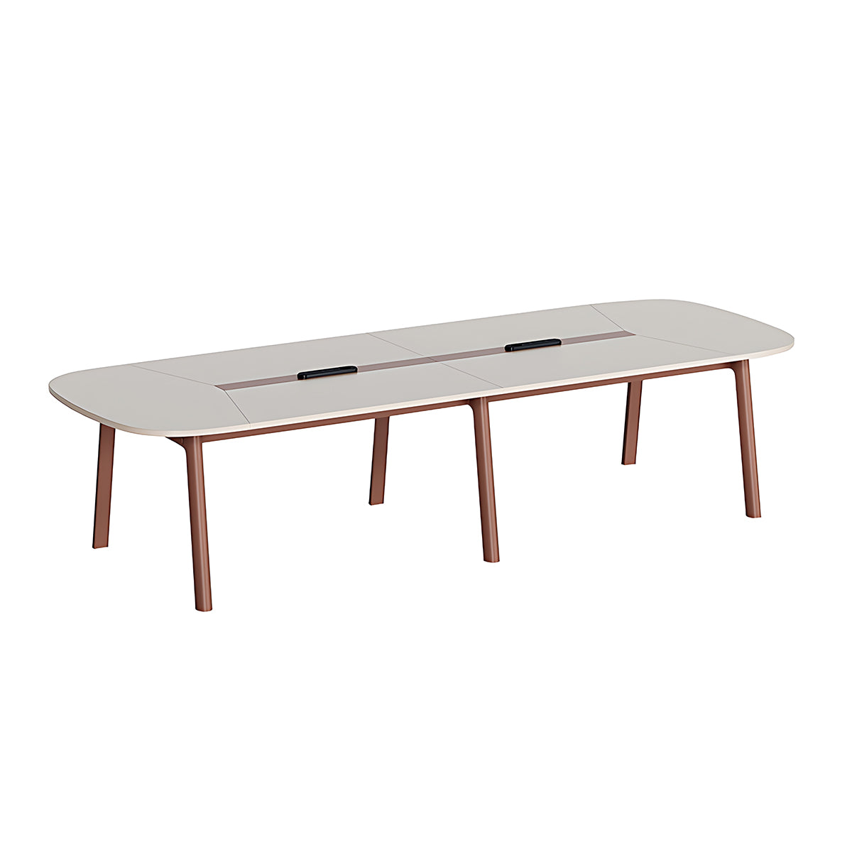 Minimalist Stylish Rectangular Conference Table with Sturdy Leg Design