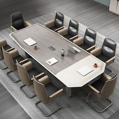 Light Luxury Large Lacquered Conference Table Long Table