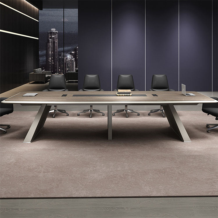 Simple Modern Large Conference Table for Multiple People