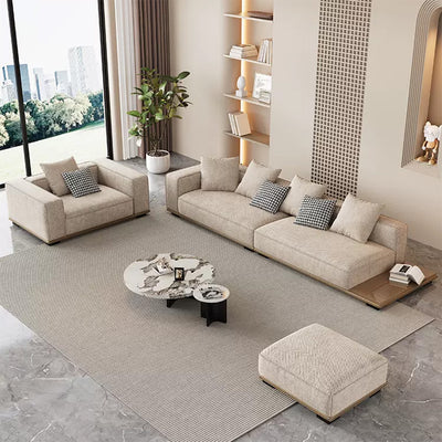 Modern Modular Sofa with Side Table