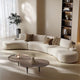 Beige Italian-Style Sofa with Backrest Design