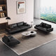 Italian-Style Leather Sofa with Wide Armrests