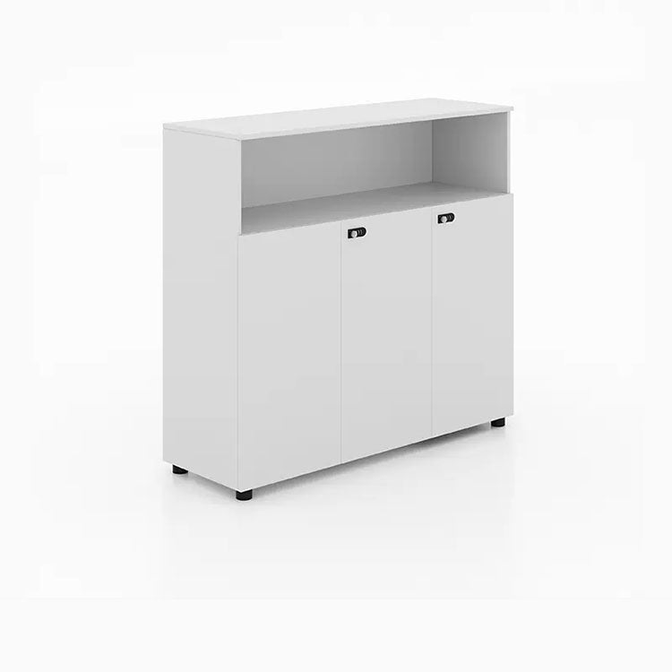 Wooden partitioned file cabinet with combination lock - Anzhap