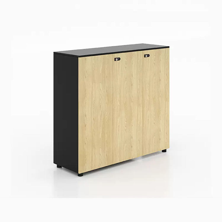 Wooden partitioned file cabinet with combination lock - Anzhap