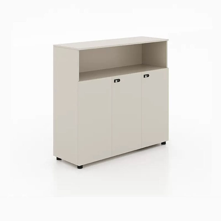 Wooden partitioned file cabinet with combination lock - Anzhap