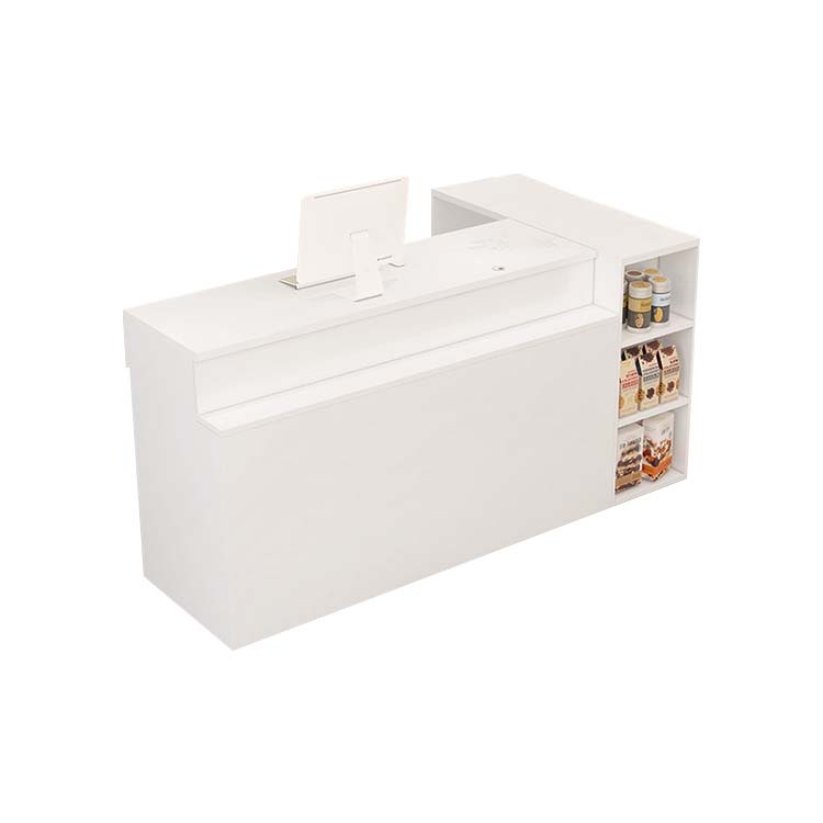 Reception Side Couinter Modern Reception Desk 47–110 in Wide with Lockable Drawers – Anzhap