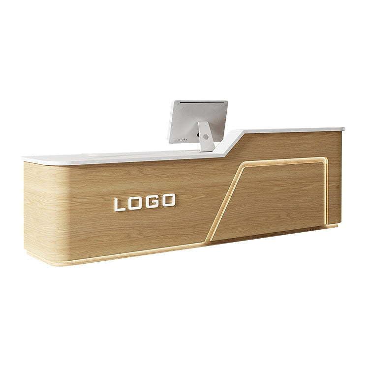 Curved Cashier Company Front Desk Counter – Anzhap