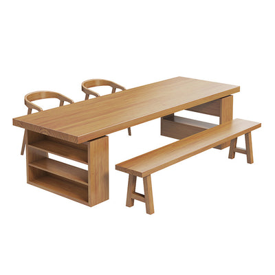 Solid Wood Long Conference Table Negotiation Table