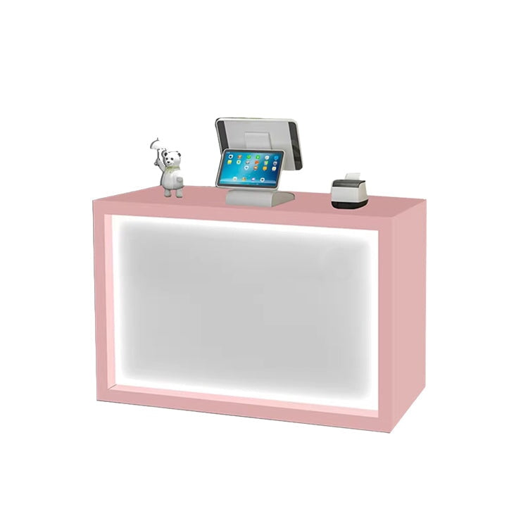 Minimalist Small Synthetic Panel Reception Desk