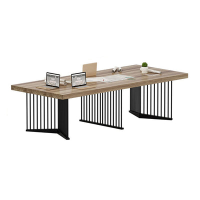 Minimalist Solid Wood Rectangular Conference Table Training Table