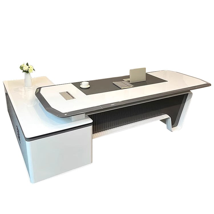 New High-end Lacquer Boss Desk Designer Modern Simple Boss Desk