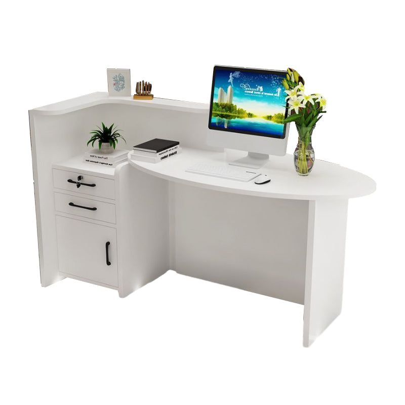 Versatile Reception Desk with Storage