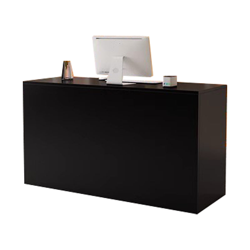 Sleek Wooden Reception Desk for a Stylish Office Front Desk