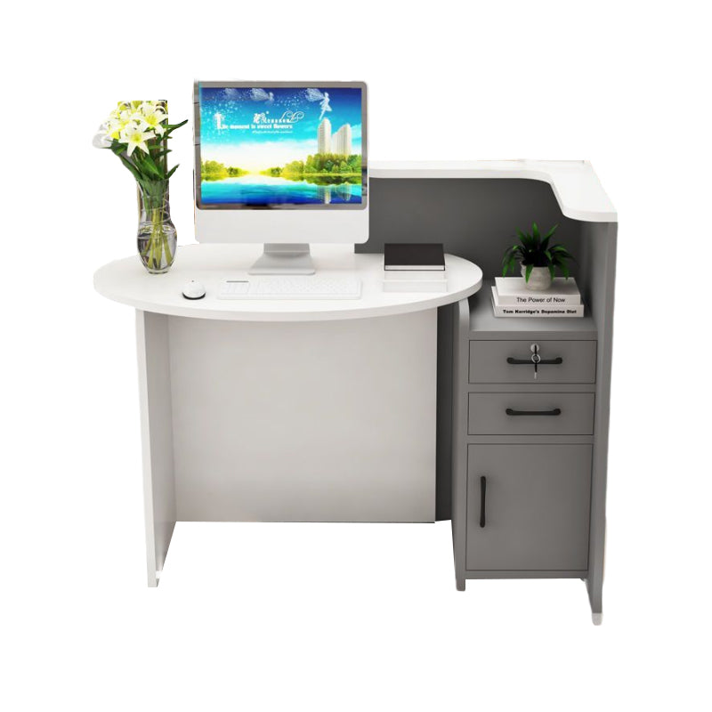 Versatile Reception Desk with Storage