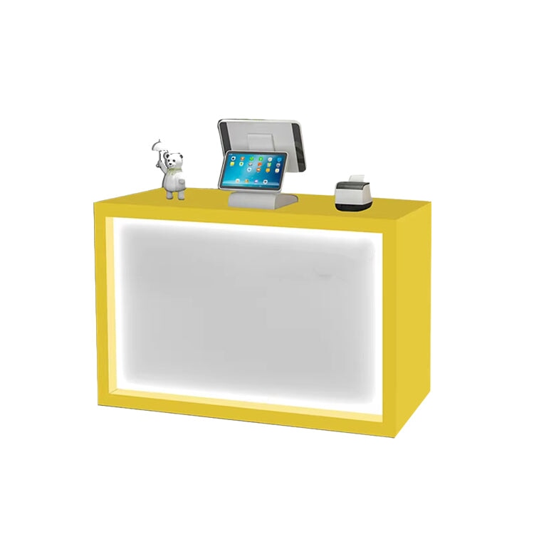 Minimalist Small Synthetic Panel Reception Desk