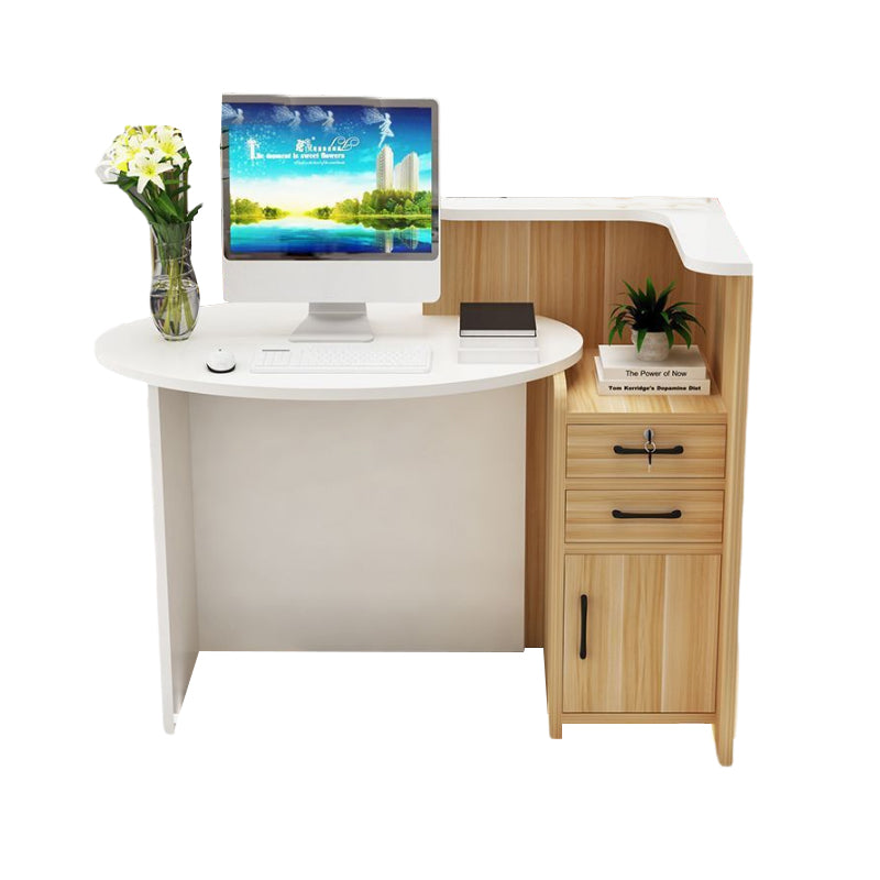 Versatile Reception Desk with Storage