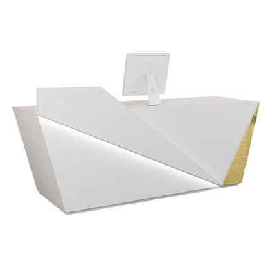 Sleek Beauty Modern Luxe Reception Desk for Salons and Boutiques