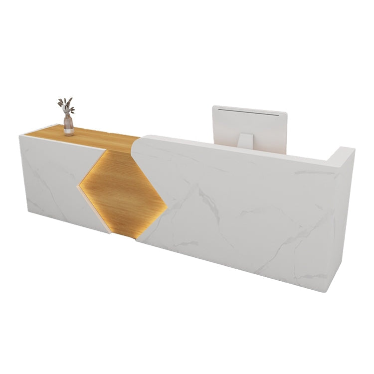 Simple Modern Company Reception Desk Rectangular Reception Desk