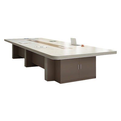 Large and Minimalist Negotiation Table Conference Table