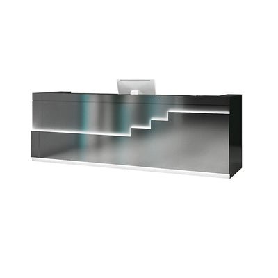 Simple Modern Stainless Steel Cashier Reception Desk