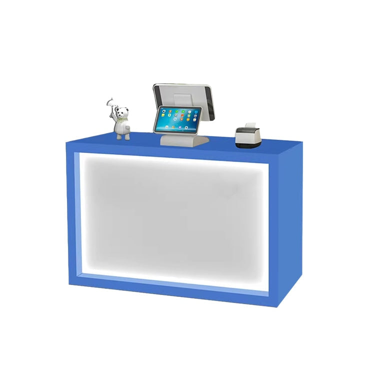 Minimalist Small Synthetic Panel Reception Desk