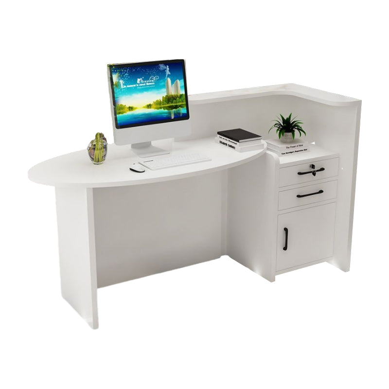 Versatile Reception Desk with Storage