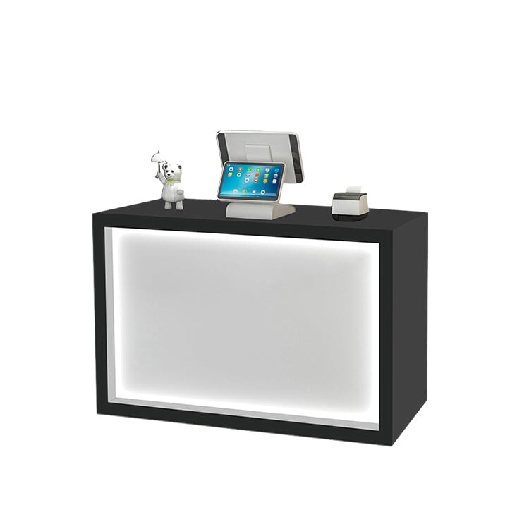 Minimalist Small Synthetic Panel Reception Desk