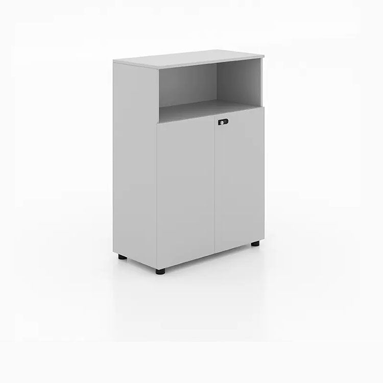 Wooden partitioned file cabinet with combination lock - Anzhap