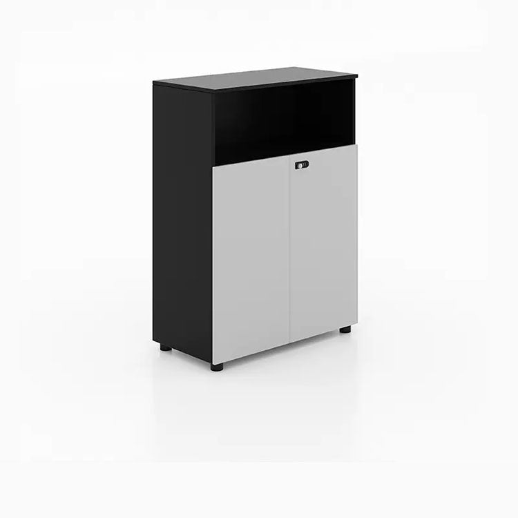 Wooden partitioned file cabinet with combination lock - Anzhap