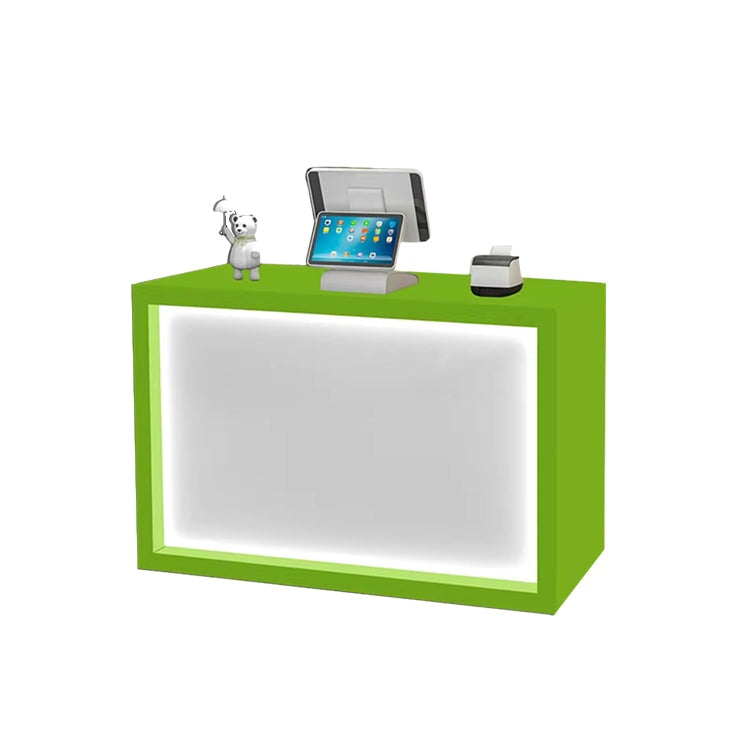 Minimalist Small Synthetic Panel Reception Desk