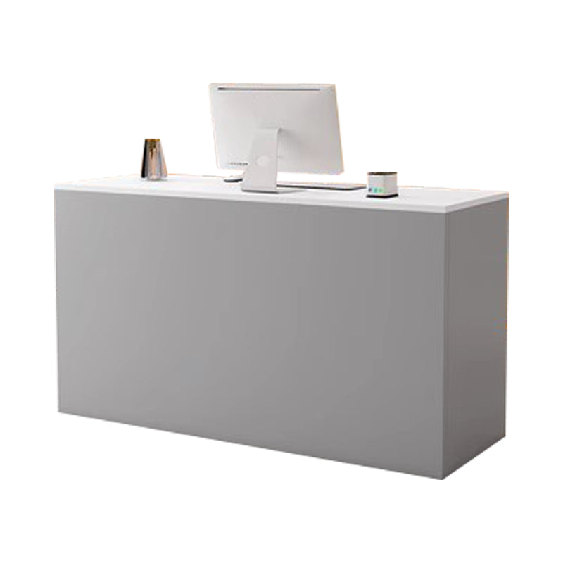 Sleek Wooden Reception Desk for a Stylish Office Front Desk