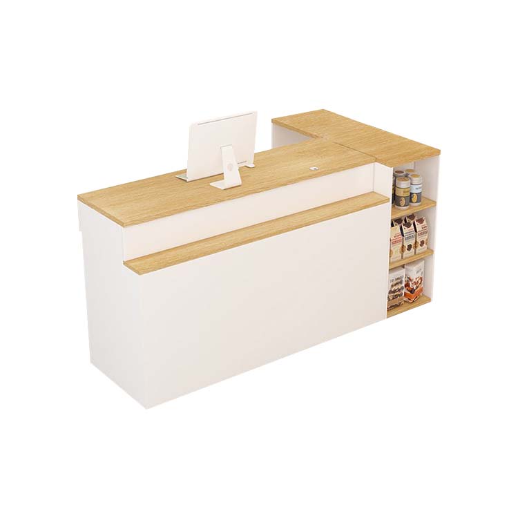 Reception Side Couinter Modern Reception Desk 47–110 in Wide with Lockable Drawers – Anzhap
