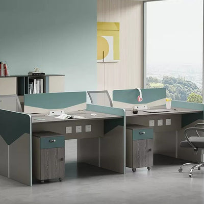 Staff desk filing cabinet combination - Anzhap